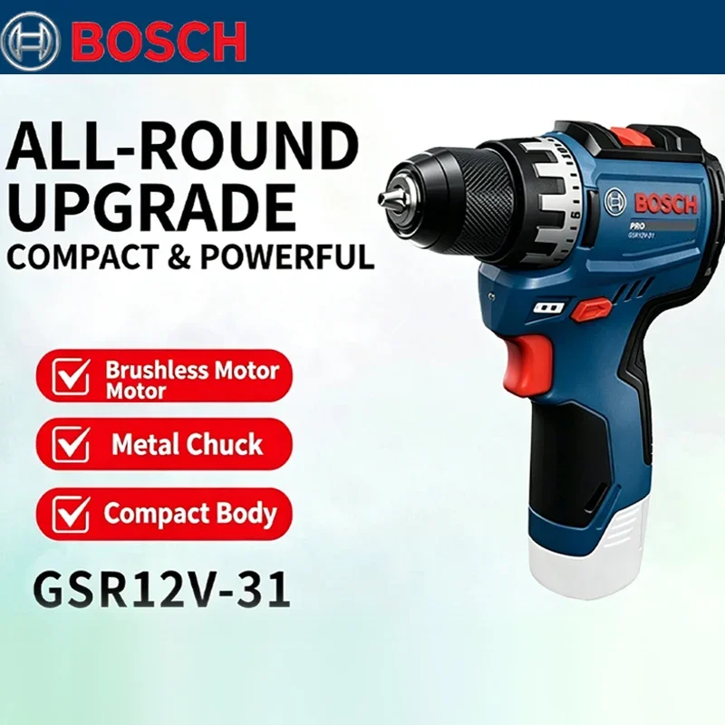 Power Tools Professional - Bosch GSR 12V-31 Bor Listrik Tanpa